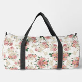 Vintage Blüte in Weiß Duffle Bag (Vorderseite)