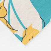 Vintage Blüte: Liberty Motif Nahtlos Fleecedecke (Ecke)