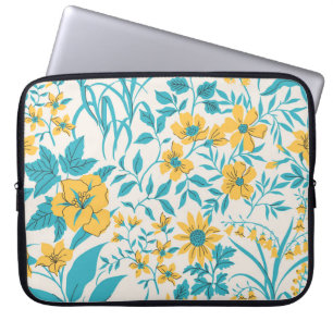 Vintage Blüte: Liberty Motif Nahtlos Laptopschutzhülle