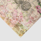 Vintage Blüte mit Eichhörnchen Seidenpapier (Ausschnitt)