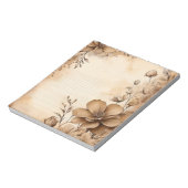 Vintage Blüte Notizblock (Rotiert)