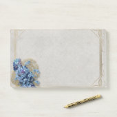 Vintage Blüte Post-it Klebezettel (Auf Schreibtisch)