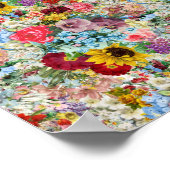 Vintage Blüte Poster (Ecke)