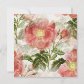 Vintage Blüte Save the Date gestrichen (Rückseite)