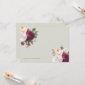 Vintage Blüten Blumenkarte Karte (Vorderseite/Rückseite Beispiel)