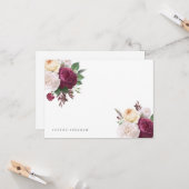 Vintage Blüten Blumenkarte Karte (Vorderseite/Rückseite Beispiel)