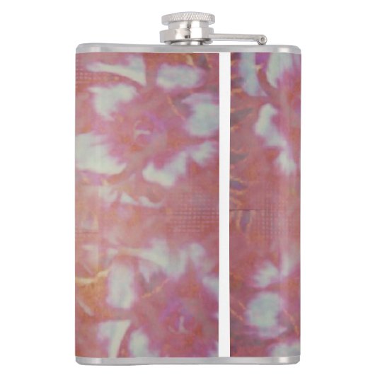 Vintage Blüten Flachmann (Rückseite)