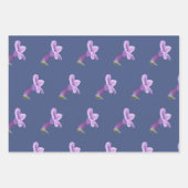 Vintage Blüten Packpapier Blatt (Vorderseite 2)