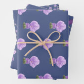 Vintage Blüten Packpapier Blatt (Beispiel)