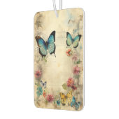 Vintage Blüten und Schmetterlinge Autolufterfrischer (Links)