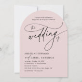 Vintage Blütenarschenhochzeit - Einladung (Vorderseite)