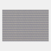 Vintage Blütenblau Weiße Täler Geschenkpapier Set (Vorderseite)