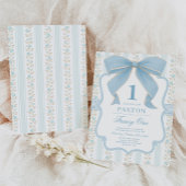 Vintage Blütenblume 1. Geburtstag Party Einladung