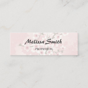 Vintage Blütenblütenblüten aus Dusky Mini Visitenkarte