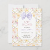 Vintage Blütenbrusenbaby-Dusche Einladung (Vorderseite)