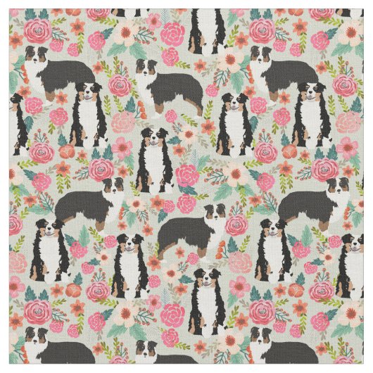 Vintage Blütencreme aus Aussie, Stoff (Nahaufnahme)