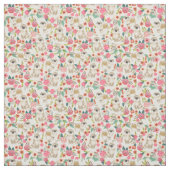 Vintage Blütencreme aus Tibet Stoff (Muster)