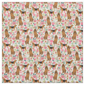 Vintage Blütencreme Stoff (Muster)