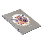 Vintage Blütendrachenfliege Notizblock (Rechte Seite)