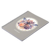 Vintage Blütendrachenfliege Notizblock (Linke Seite)