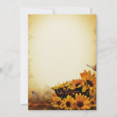 Vintage Blütendusche Einladung (Rückseite)