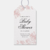 Vintage Blütendusche Geschenkanhänger (Vorderseite)