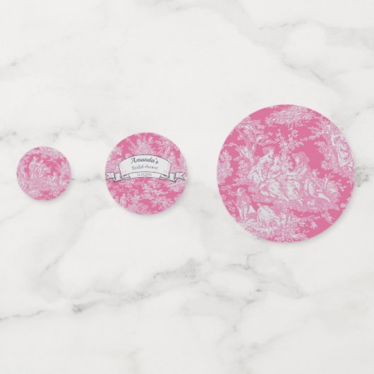 Vintage Blütendusche Konfetti (Vorderseiten)