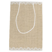 Vintage Blütendusche oder Geburtstagsgeschenktüte Mittlere Geschenktüte (Rückseite)