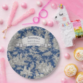 Vintage Blütendusche Pappteller (Party)