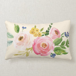 Vintage Blütenfarbe Boho Kissen Kissen