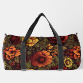 Vintage Blütenfarbe Duffle Bag (Rückseite)
