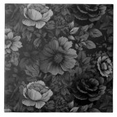 Vintage Blütenfarbe Fliese (Vorderseite)