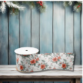 Vintage Blütenfarbe Satinband