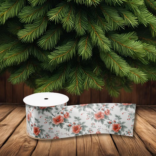 Vintage Blütenfarbe Satinband