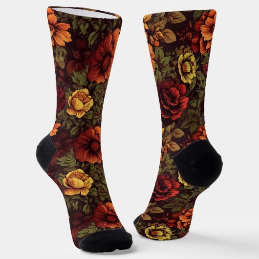 Vintage Blütenfarbe Socken (Gewinkelt)