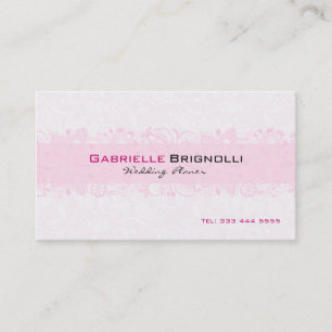 Vintage Blütenfarbe Weiß und leicht rosa Visitenkarte