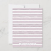 Vintage Blütenflorale Stationierkarte - Lila Dankeskarte (Rückseite)