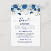 Vintage Blütenhochzeit Begleitkarte (Vorderseite)