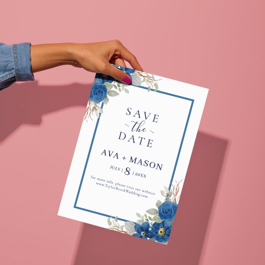 Vintage Blütenhochzeit Einladung