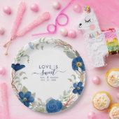 Vintage Blütenhochzeit Pappteller (Party)