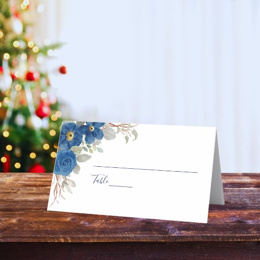 Vintage Blütenhochzeit Platzkarte