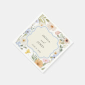 Vintage Blütenhochzeit Serviette (Ecke)