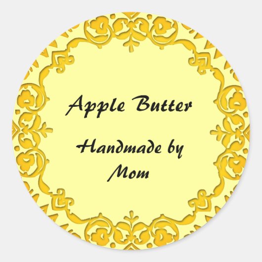 Vintage Blütenkonservierung bzw. Seifenkennzeichnu Runder Aufkleber (Vorderseite)