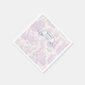 Vintage Blütenlila Serviette (Ecke)