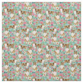 Vintage Blütenminze Stoff (Muster)