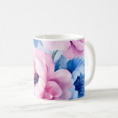 Vintage Blütenpastel Kaffeetasse (VorderseiteRechts)