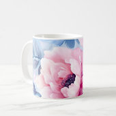 Vintage Blütenpastel Kaffeetasse (Vorderseite Links)