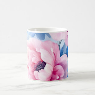 Vintage Blütenpastel Kaffeetasse
