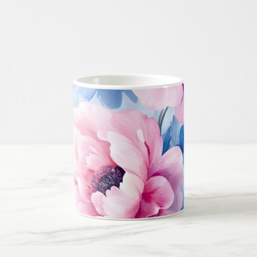 Vintage Blütenpastel Kaffeetasse (Mittel)
