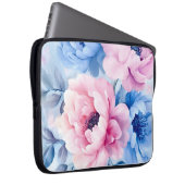 Vintage Blütenpastel Laptopschutzhülle (Vorne Rechts)